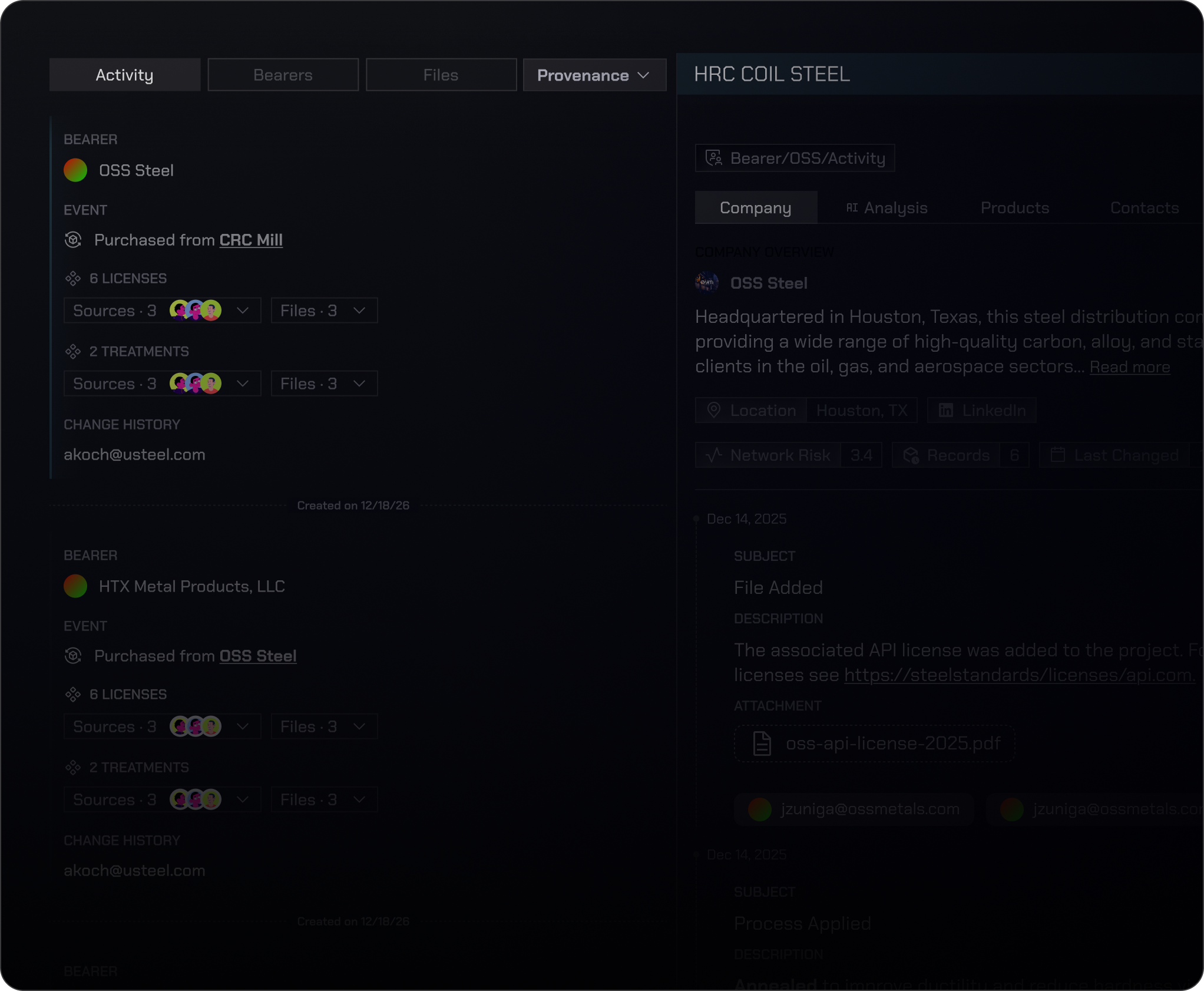 Introducing Provenance — immutable lineage from heat code to delivery